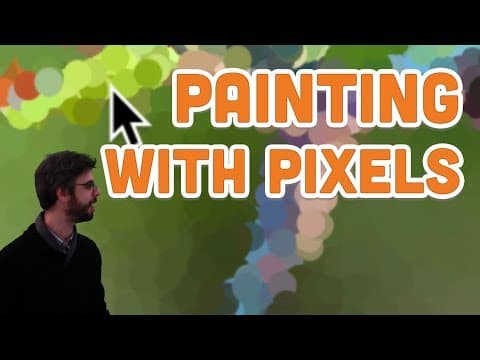 10.7: Painting with Pixels - Processing Tutorial thumbnail