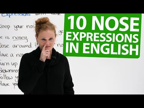 Learn 10 English Expressions with NOSE! thumbnail