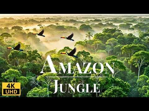 Wild Amazon in 4K: Amazing Animals & Landscapes | Nature Sounds | Relaxing Music thumbnail