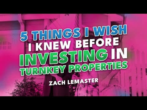 🔸 Scaling and Diversifying Your Real Estate Portfolio with Rent to Retirement CEO Zach Lemaster 🔸 thumbnail