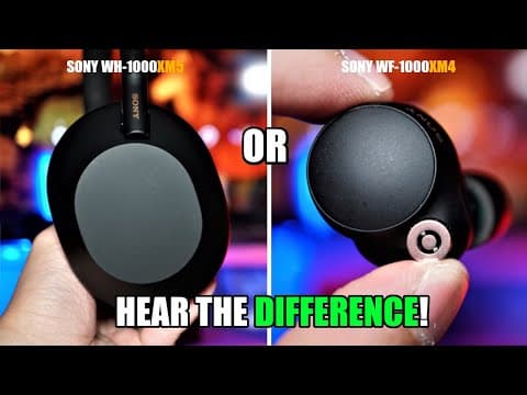 Sony WH-1000XM5 vs WF-1000XM4 - Buy Which One? 🤔 thumbnail