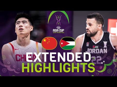 China 🇨🇳 vs Jordan 🇯🇴 | Extended Highlights | FIBA Asia Cup 2025 thumbnail