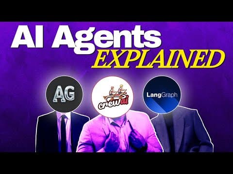 AI Agents EXPLAINED: Unbiased Review of Langraph, AutoGen, and Crew AI Frameworks thumbnail