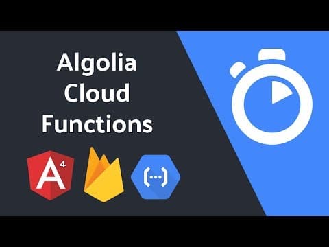Algolia with Firebase Cloud Functions - Part 2 thumbnail