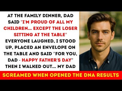 My DAD Burst Out At Family Reunion 'I’m Proud Of All My Children, Except The Loser.’ I Smiled But... thumbnail
