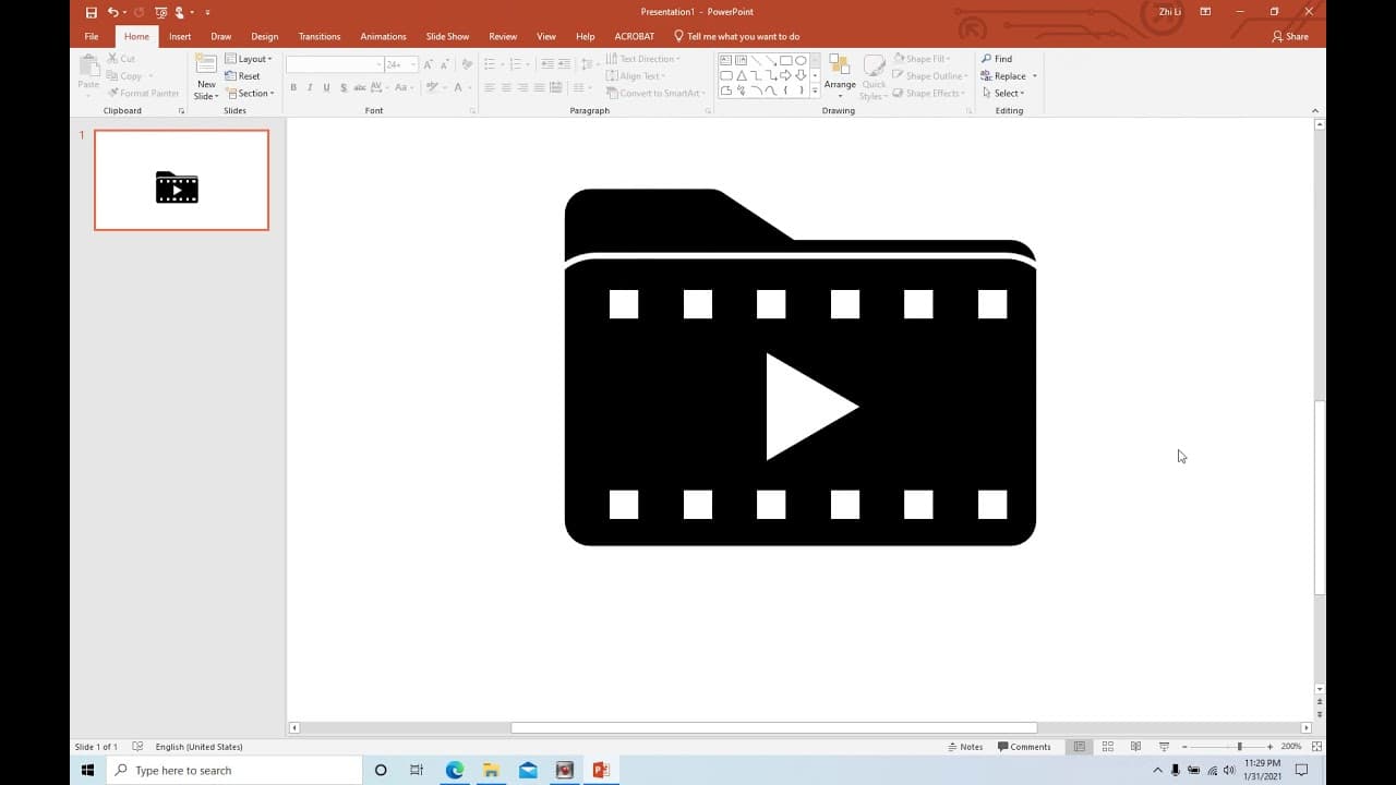 YouTube video player