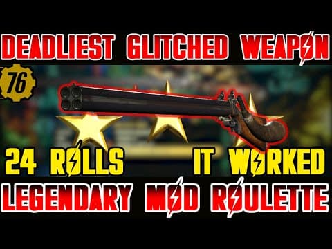 Deadliest Glitched Weapon | Legendary Mod Roulette | THE DRAGON |  EP. 2 | FALLOUT 76 | thumbnail