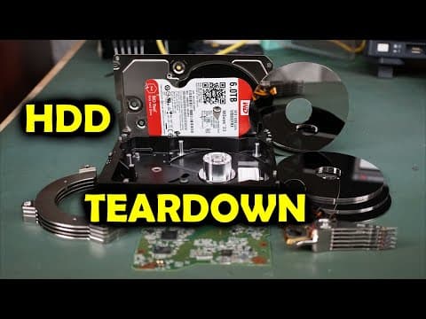 EEVblog 1398 - Western Digital RED 6TB WD60EFRX Hard Drive TEARDOWN thumbnail