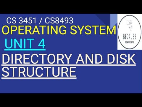 4.4 Directory and Disk Structure in Tamil thumbnail