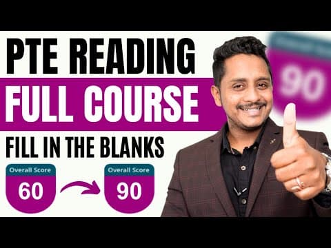 Guaranteed Score 90 - Full Course Secrets Revealed | PTE Reading Fill In The Blanks | Skills PTE thumbnail