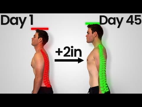 I Tried Growing Taller in 45 Days (+2 Inches) thumbnail