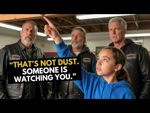 “There’s a Camera Up There,” the 9-Year-Old Said — Every Biker in the Clubhouse Froze thumbnail