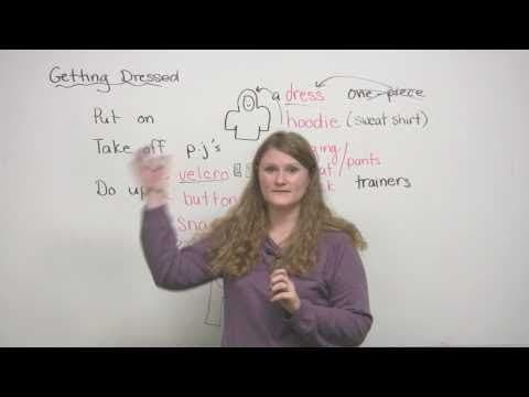 English Vocabulary - Getting Dressed thumbnail