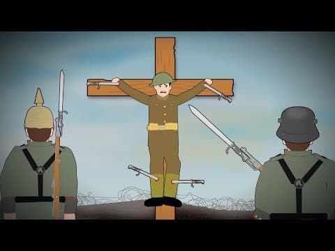 Allied soldiers Crucified by Germans in WW1 thumbnail