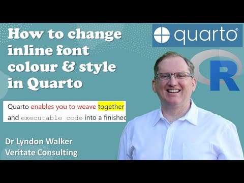How to change inline font colors and style in Quarto thumbnail