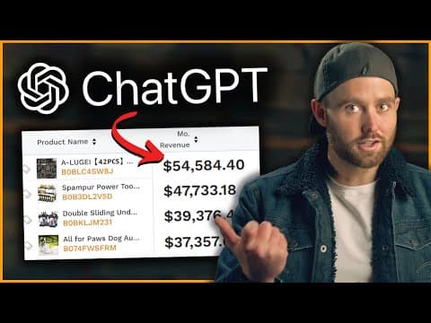 How to Use Chat GPT to Make Money on Amazon (Product Research) thumbnail