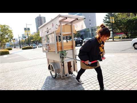 SOLD OUT EVERYDAY! The Most beautiful onigiri maker in Hiroshima and her 100kg cart thumbnail