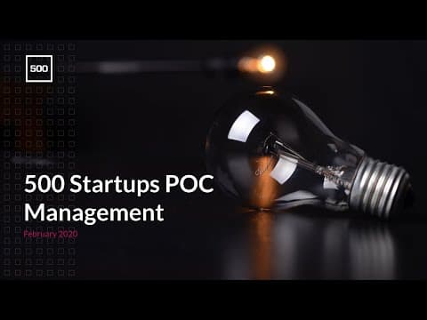 [VC Unlocked] Proof of Concept (PoC) Management with 500 Startups thumbnail