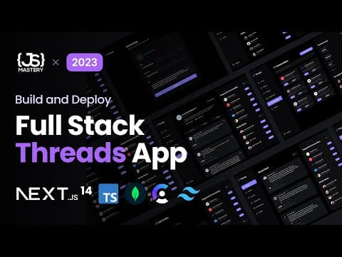Build and Deploy a Full Stack MERN Next.js 14 Threads App | React, Next JS, TypeScript, MongoDB thumbnail