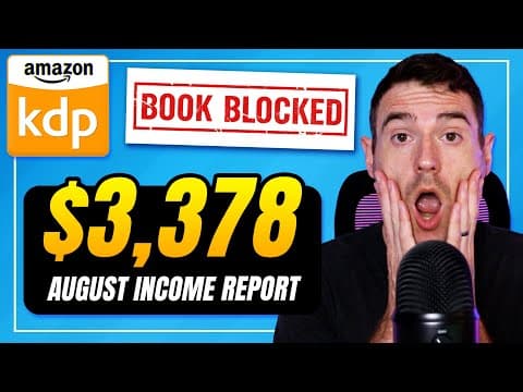 Amazon KDP Income Report August 2025 | Income Going DOWN?? thumbnail