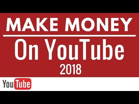 How to Make Money on YouTube For Beginners 2018 - Google AdSense Earnings with YouTube Video Uploads thumbnail