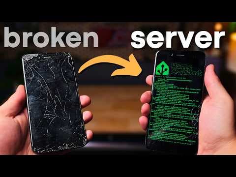 I Turned This Broken Phone Into A Home Server thumbnail