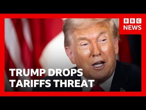 Donald Trump drops threat of tariffs over Greenland after Nato talks in Davos | BBC News thumbnail