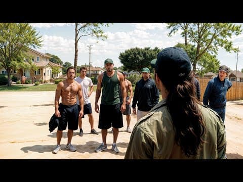 Street thugs confront a tattooed guy, unaware he's the toughest war veteran thumbnail