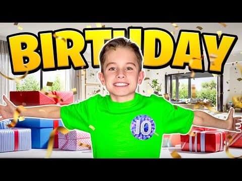 ROMAN'S INSANE 10TH BIRTHDAY PARTY! *HE WAS SHOCKED* 😱🔥 thumbnail