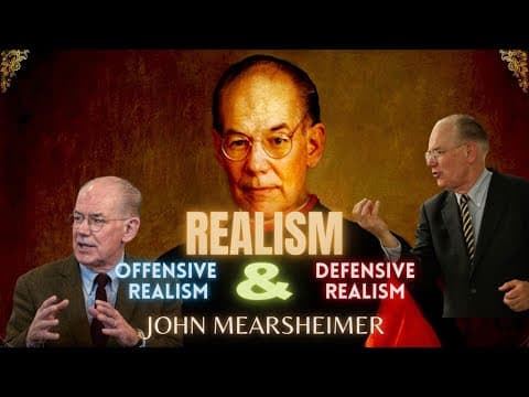 Realism| Offensive and Defensive Realism with John Mearsheimer #realpolitik thumbnail