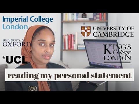 How to Write the Best Personal Statement For ANY University & ANY Course thumbnail
