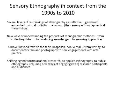 What is Sensory Ethnography by Sarah Pink thumbnail