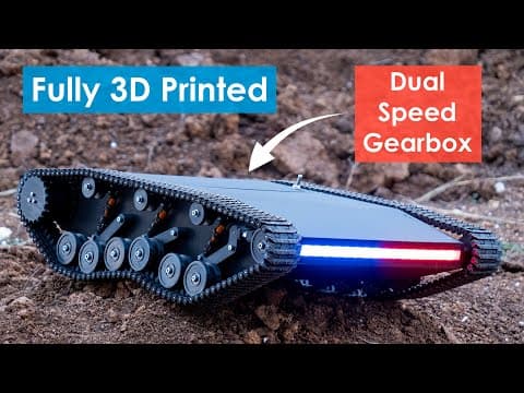 3D Printed RC Tank with Dual Speed Gearbox thumbnail