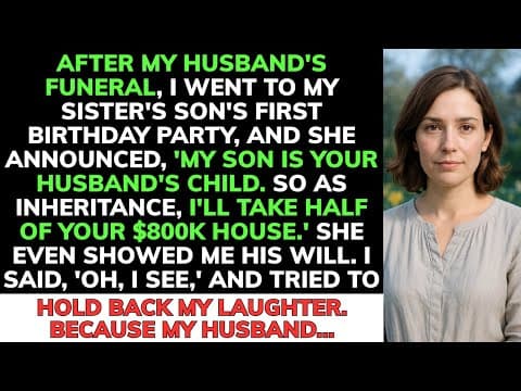 After My Husband'S Funeral, Sister Revealed That Her Son Was My Husband'S Child And Showed His Will. thumbnail