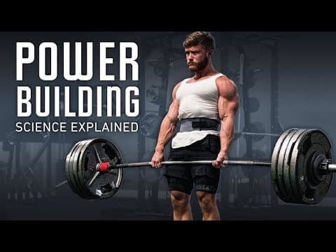 How To Get Bigger & Stronger At The Same Time (Powerbuilding Science Explained) thumbnail