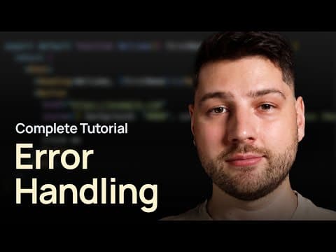 Error Handling in React (Complete Tutorial) thumbnail