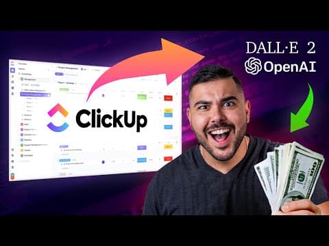 Connecting A.I. To Clickup so that it does your work for you - Do Less & Make More Money thumbnail