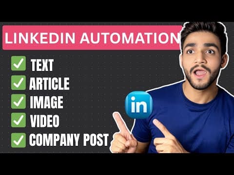 LinkedIn Posting Automation: Official API Access via n8n (100% Working) thumbnail