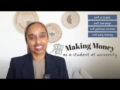 How I Made Money As A University Student | *up to £10k in just 3 months* thumbnail