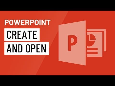 PowerPoint: Creating and Opening Presentations thumbnail
