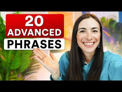 20+ Advanced English Phrases for English conversation thumbnail