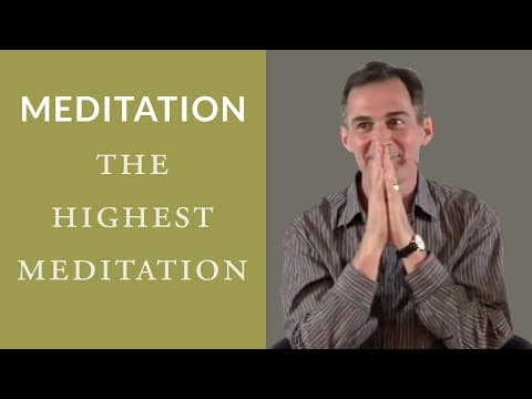 Meditation: Being Aware of Being Aware is the Highest Meditation thumbnail