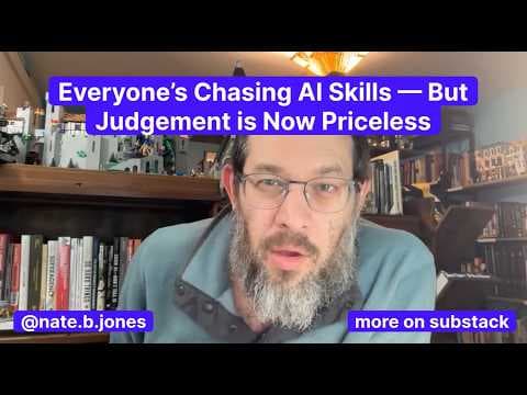 Everyone's Chasing AI Skills—But Judgement is Now Priceless thumbnail