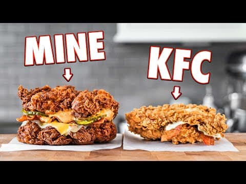 Making The KFC Double Down At Home | But Better thumbnail