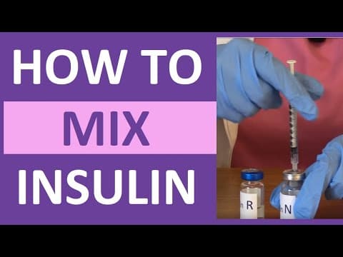 How to Mix Insulin NPH and Regular Insulin Nursing | Mixing Insulin Clear to Cloudy thumbnail