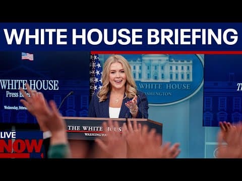 FULL: President Trump Press Secretary Karoline Leavitt holds White House Briefing thumbnail