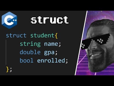 STRUCTS in C++ explained 🏗️ thumbnail