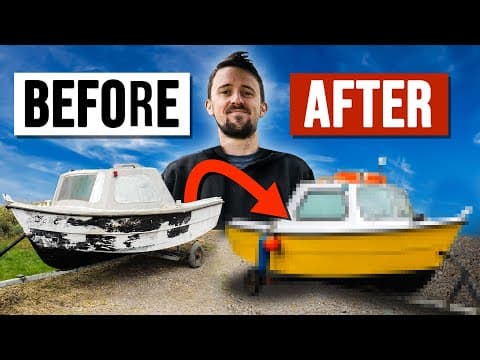 We Turned Our £150 Boat Into A Camper thumbnail