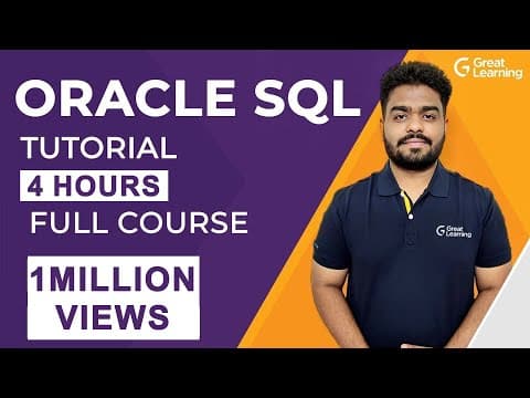 Oracle SQL Tutorial | Oracle DBA | Oracle SQL for Beginners | Great Learning thumbnail