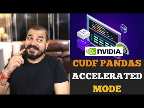 NVIDIA RAPIDS cuDF Pandas - Large Data Preprocessing with cuDF pandas accelerator mode thumbnail